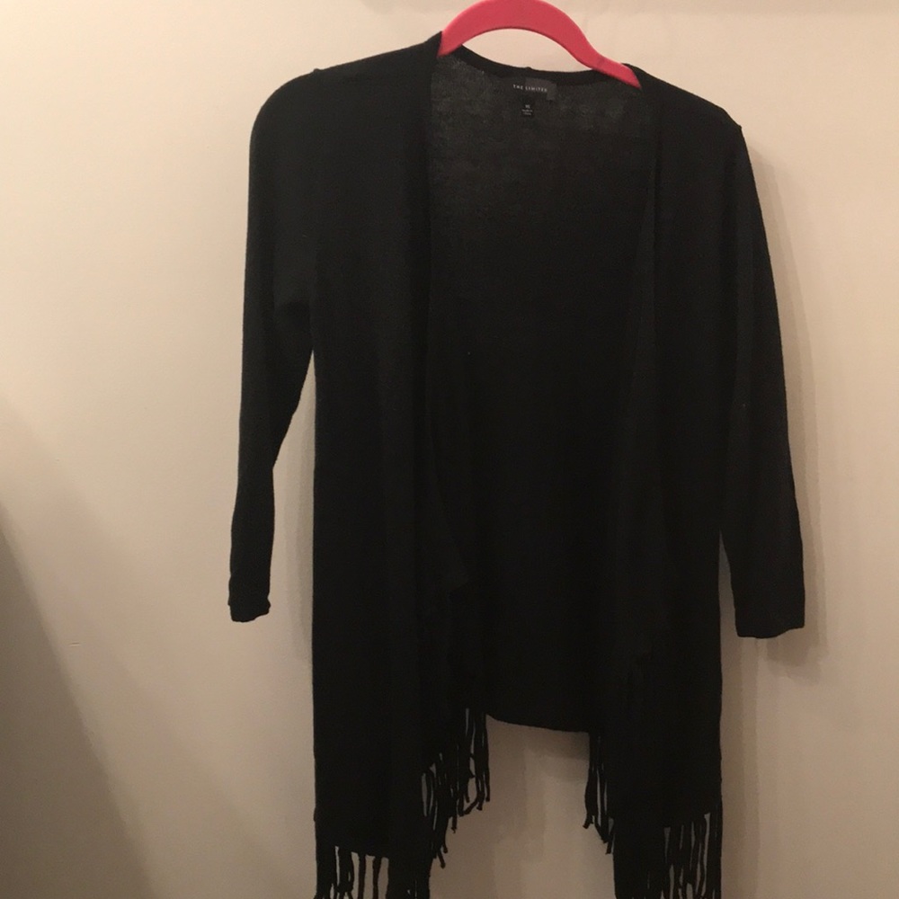 Cardigan with fringe detail